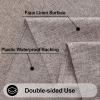 imageSmiry Rectangle Table Cloth Linen Textured Waterproof Spillproof AntiWrinkle Burlap Tablecloth Washable Decorative Fabric Table Cover for Dining Party Banquet 52 x 70 Inch Sage GreenCoffee