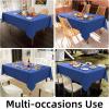 imageSmiry Rectangle Table Cloth Linen Textured Waterproof Spillproof AntiWrinkle Burlap Tablecloth Washable Decorative Fabric Table Cover for Dining Party Banquet 52 x 70 Inch Sage GreenIndigo