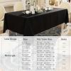 imageSmiry Rectangle Table Cloth Waterproof AntiScratch Polyester Tablecloth Decorative Washable Fabric Table Cover for Dining Buffet Parties and Outdoor 60x84 BlackBlack