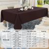 imageSmiry Rectangle Table Cloth Waterproof AntiScratch Polyester Tablecloth Decorative Washable Fabric Table Cover for Dining Buffet Parties and Outdoor 60x84 BlackCoffee