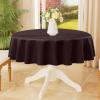 imageSmiry Rectangle Table Cloth Waterproof AntiScratch Polyester Tablecloth Decorative Washable Fabric Table Cover for Dining Buffet Parties and Outdoor 60x84 BlackCoffee