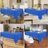 imageSmiry Rectangle Table Cloth Waterproof AntiScratch Polyester Tablecloth Decorative Washable Fabric Table Cover for Dining Buffet Parties and Outdoor 60x84 BlackBlue