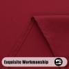 imageSmiry Round Table Cloth Waterproof AntiScratch Polyester Tablecloth Decorative Washable Fabric Table Cover for Dining Buffet Parties and Outdoor 60x60 BeigeWine Red