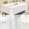 imageSmiry Round Table Cloth Waterproof AntiScratch Polyester Tablecloth Decorative Washable Fabric Table Cover for Dining Buffet Parties and Outdoor 60x60 BeigeWhite
