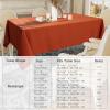imageSmiry Round Table Cloth Waterproof AntiScratch Polyester Tablecloth Decorative Washable Fabric Table Cover for Dining Buffet Parties and Outdoor 60x60 BeigeRust