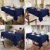 imageSmiry Round Table Cloth Waterproof AntiScratch Polyester Tablecloth Decorative Washable Fabric Table Cover for Dining Buffet Parties and Outdoor 60x60 BeigeNavy