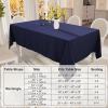 imageSmiry Round Table Cloth Waterproof AntiScratch Polyester Tablecloth Decorative Washable Fabric Table Cover for Dining Buffet Parties and Outdoor 60x60 BeigeNavy