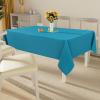 imageSmiry Round Table Cloth Waterproof AntiScratch Polyester Tablecloth Decorative Washable Fabric Table Cover for Dining Buffet Parties and Outdoor 60x60 BeigeTeal