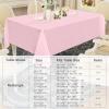 imageSmiry Round Table Cloth Waterproof AntiScratch Polyester Tablecloth Decorative Washable Fabric Table Cover for Dining Buffet Parties and Outdoor 60x60 BeigePink