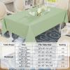 imageSmiry Round Table Cloth Waterproof AntiScratch Polyester Tablecloth Decorative Washable Fabric Table Cover for Dining Buffet Parties and Outdoor 60x60 BeigeSage Green