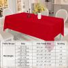 imageSmiry Round Table Cloth Waterproof AntiScratch Polyester Tablecloth Decorative Washable Fabric Table Cover for Dining Buffet Parties and Outdoor 60x60 BeigeRed