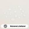 imageSmiry Round Table Cloth Waterproof AntiScratch Polyester Tablecloth Decorative Washable Fabric Table Cover for Dining Buffet Parties and Outdoor 60x60 BeigeBeige