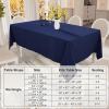 imageSmiry Round Table Cloth Waterproof AntiScratch Polyester Tablecloth Decorative Washable Fabric Table Cover for Dining Buffet Parties and Outdoor 60x60 BeigeNavy