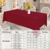 imageSmiry Round Table Cloth Waterproof AntiScratch Polyester Tablecloth Decorative Washable Fabric Table Cover for Dining Buffet Parties and Outdoor 60x60 BeigeWine Red