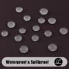 imageSmiry Round Table Cloth Waterproof AntiScratch Polyester Tablecloth Decorative Washable Fabric Table Cover for Dining Buffet Parties and Outdoor 60x60 BeigeCoffee