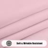 imageSmiry Round Table Cloth Waterproof AntiScratch Polyester Tablecloth Decorative Washable Fabric Table Cover for Dining Buffet Parties and Outdoor 60x60 BeigePink