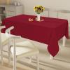 imageSmiry Round Table Cloth Waterproof AntiScratch Polyester Tablecloth Decorative Washable Fabric Table Cover for Dining Buffet Parties and Outdoor 60x60 BeigeWine Red
