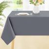 imageSmiry Rectangle Table Cloth Waterproof AntiScratch Polyester Tablecloth Decorative Washable Fabric Table Cover for Dining Buffet Parties and Outdoor 60x84 BlackGrey