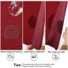imageSmiry Rectangle Faux Linen Table Cloth Waterproof Burlap Fabric Tablecloth Washable Decorative Farmhouse Table Covers for Kitchen Dining Parties 60x84 Red