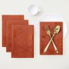 imageSmiry Thanksgiving Napkins Set of 4 18x18 Inch Waterproof Fabric Fall Napkins Autumn Pumpkin Damask Napkins for Harvest Parties and Holiday Dinner TerracottaTerracotta