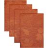 imageSmiry Thanksgiving Napkins Set of 4 18x18 Inch Waterproof Fabric Fall Napkins Autumn Pumpkin Damask Napkins for Harvest Parties and Holiday Dinner TerracottaRust