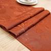 imageSmiry Thanksgiving Table Runner 13x72 Inch Waterproof Fabric Damask Table Runner for Harvest Parties and Holidays TerracottaPumpkin