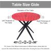 imageSmiry Round Picnic Tablecloth Waterproof Elastic Fitted Table Covers for 36quot  44quot Tables Wipeable Flannel Backed Vinyl Tablecloths for Camping Indoor Outdoor Grey ampamp WhiteRed  White