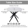 imageSmiry Round Picnic Tablecloth Waterproof Elastic Fitted Table Covers for 36quot  44quot Tables Wipeable Flannel Backed Vinyl Tablecloths for Camping Indoor Outdoor Grey ampamp WhiteWhite  Dark Grey