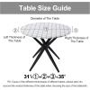 imageSmiry Round Picnic Tablecloth Waterproof Elastic Fitted Table Covers for 36quot  44quot Tables Wipeable Flannel Backed Vinyl Tablecloths for Camping Indoor Outdoor Grey ampamp WhiteWhite  Dark Grey