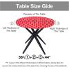 imageSmiry Round Picnic Tablecloth Waterproof Elastic Fitted Table Covers for 36quot  44quot Tables Wipeable Flannel Backed Vinyl Tablecloths for Camping Indoor Outdoor Grey ampamp WhiteRed  White
