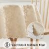 imageSmiry Round Table Cloth Waterproof Heavy Duty Vinyl Tablecloths Wipeable Washable Table Cover for Kitchen and Dining Room Brown 60quot x 60quotBeige