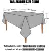 imageSmiry Round Table Cloth Waterproof Heavy Duty Vinyl Tablecloths Wipeable Washable Table Cover for Kitchen and Dining Room Brown 60quot x 60quotBlack