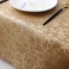imageSmiry Round Table Cloth Waterproof Heavy Duty Vinyl Tablecloths Wipeable Washable Table Cover for Kitchen and Dining Room Brown 60quot x 60quotBrown