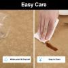 imageSmiry Round Table Cloth Waterproof Heavy Duty Vinyl Tablecloths Wipeable Washable Table Cover for Kitchen and Dining Room Brown 60quot x 60quotBrown