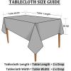 imageSmiry Round Table Cloth Waterproof Heavy Duty Vinyl Tablecloths Wipeable Washable Table Cover for Kitchen and Dining Room Brown 60quot x 60quotBrown