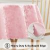 imageSmiry Round Table Cloth Waterproof Heavy Duty Vinyl Tablecloths Wipeable Washable Table Cover for Kitchen and Dining Room Brown 60quot x 60quotPink