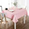 imageSmiry Round Table Cloth Waterproof Heavy Duty Vinyl Tablecloths Wipeable Washable Table Cover for Kitchen and Dining Room Brown 60quot x 60quotPink