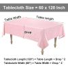 imageSmiry Round Table Cloth Waterproof Heavy Duty Vinyl Tablecloths Wipeable Washable Table Cover for Kitchen and Dining Room Brown 60quot x 60quotPink