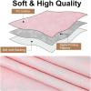 imageSmiry Round Table Cloth Waterproof Heavy Duty Vinyl Tablecloths Wipeable Washable Table Cover for Kitchen and Dining Room Brown 60quot x 60quotPink