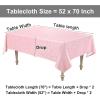 imageSmiry Round Table Cloth Waterproof Heavy Duty Vinyl Tablecloths Wipeable Washable Table Cover for Kitchen and Dining Room Brown 60quot x 60quotPink