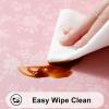 imageSmiry Round Table Cloth Waterproof Heavy Duty Vinyl Tablecloths Wipeable Washable Table Cover for Kitchen and Dining Room Brown 60quot x 60quotPink