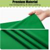 imageSmiry Disposable Table Cloth  6 Pack 54 x 108 Inch Waterproof Rectangle Tablecloths for Parties Decorative Plastic Table Cover Leakproof ampamp Sturdy WhiteGreen