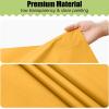 imageSmiry Disposable Table Cloth  6 Pack 54 x 108 Inch Waterproof Rectangle Tablecloths for Parties Decorative Plastic Table Cover Leakproof ampamp Sturdy WhiteMustard Yellow