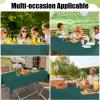 imageSmiry Disposable Table Cloth  6 Pack 54 x 108 Inch Waterproof Rectangle Tablecloths for Parties Decorative Plastic Table Cover Leakproof ampamp Sturdy WhiteChristmas Green