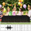 imageSmiry Disposable Table Cloth  6 Pack 54 x 108 Inch Waterproof Rectangle Tablecloths for Parties Decorative Plastic Table Cover Leakproof ampamp Sturdy WhiteBlack  Gold