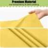 imageSmiry Disposable Table Cloth  6 Pack 54 x 108 Inch Waterproof Rectangle Tablecloths for Parties Decorative Plastic Table Cover Leakproof ampamp Sturdy WhiteYellow