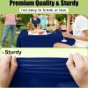 imageSmiry Disposable Table Cloth  6 Pack 54 x 108 Inch Waterproof Rectangle Tablecloths for Parties Decorative Plastic Table Cover Leakproof ampamp Sturdy WhiteNavy