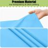 imageSmiry Disposable Table Cloth  6 Pack 54 x 108 Inch Waterproof Rectangle Tablecloths for Parties Decorative Plastic Table Cover Leakproof ampamp Sturdy WhiteLight Blue