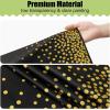 imageSmiry Disposable Table Cloth  6 Pack 54 x 108 Inch Waterproof Rectangle Tablecloths for Parties Decorative Plastic Table Cover Leakproof ampamp Sturdy WhiteBlack  Gold