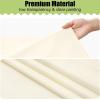 imageSmiry Disposable Table Cloth  6 Pack 54 x 108 Inch Waterproof Rectangle Tablecloths for Parties Decorative Plastic Table Cover Leakproof ampamp Sturdy WhiteBeige